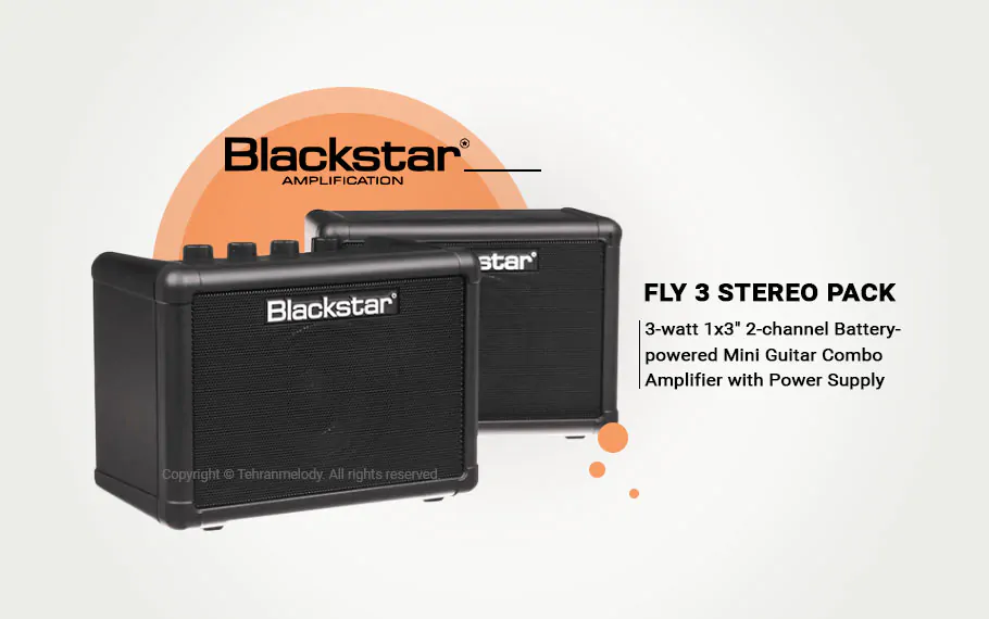 امپلی فایر گیتار blackstar fly 3 pack 3-watt 1x3" combo amp with extension speaker